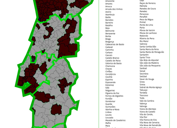 Teletrabalho Aplicabilidade a partir de 4/11/2020 para 121 Concelhos